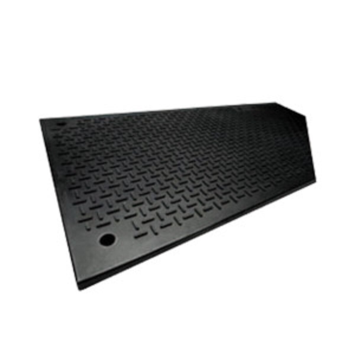 2' x 8' Ground Cover Mat Black Cleated Both Sides