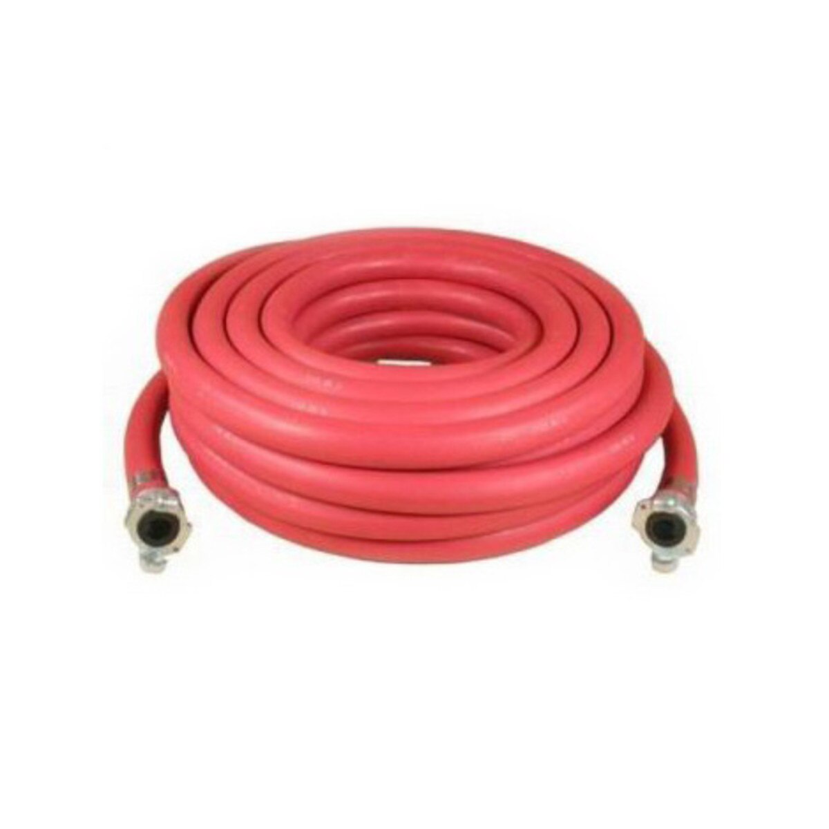100' Air Hose with Chicago Fittings Red