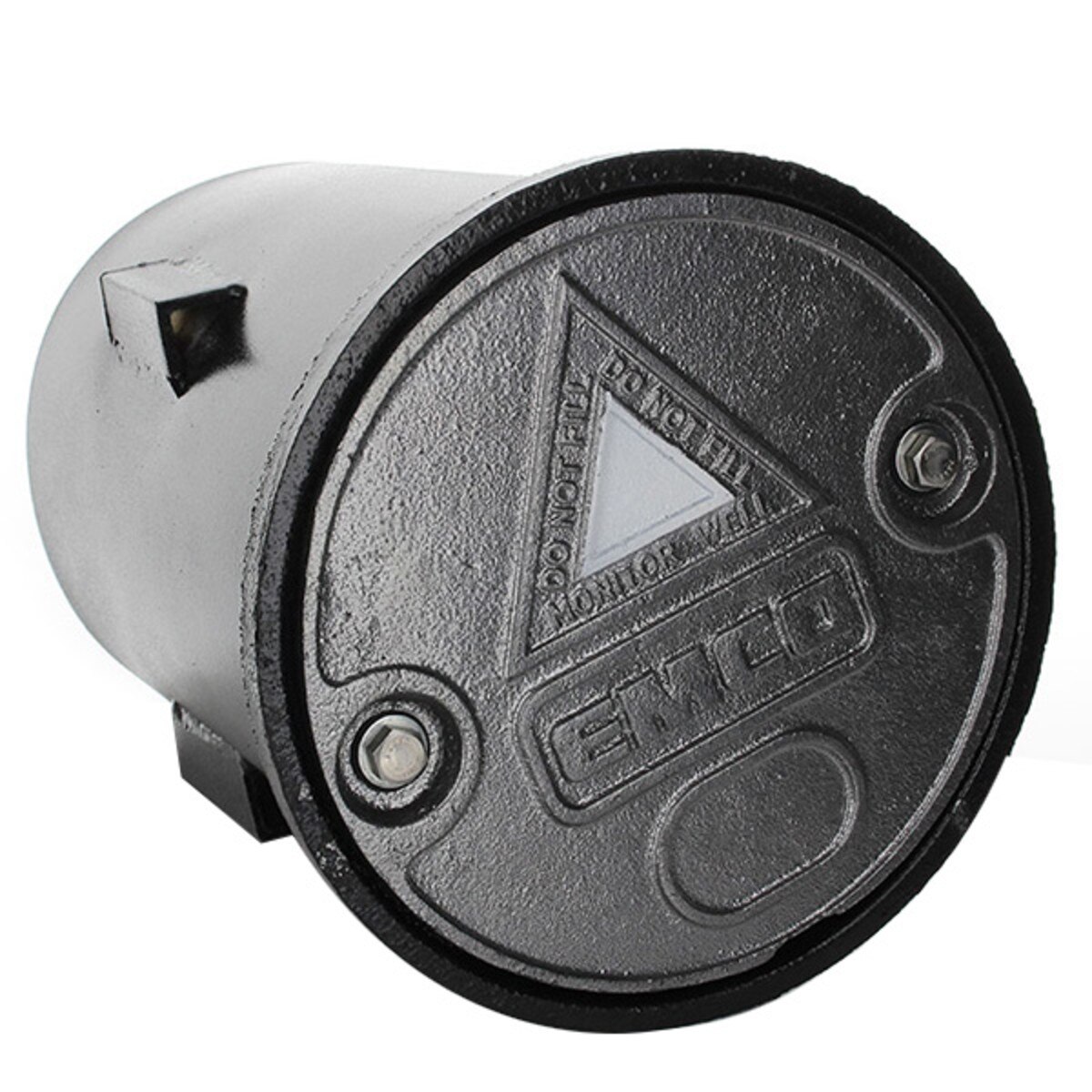 8" Bolt Down Watertight Manhole Cover w/ 12" Steel Skirt Weld Lugs HD